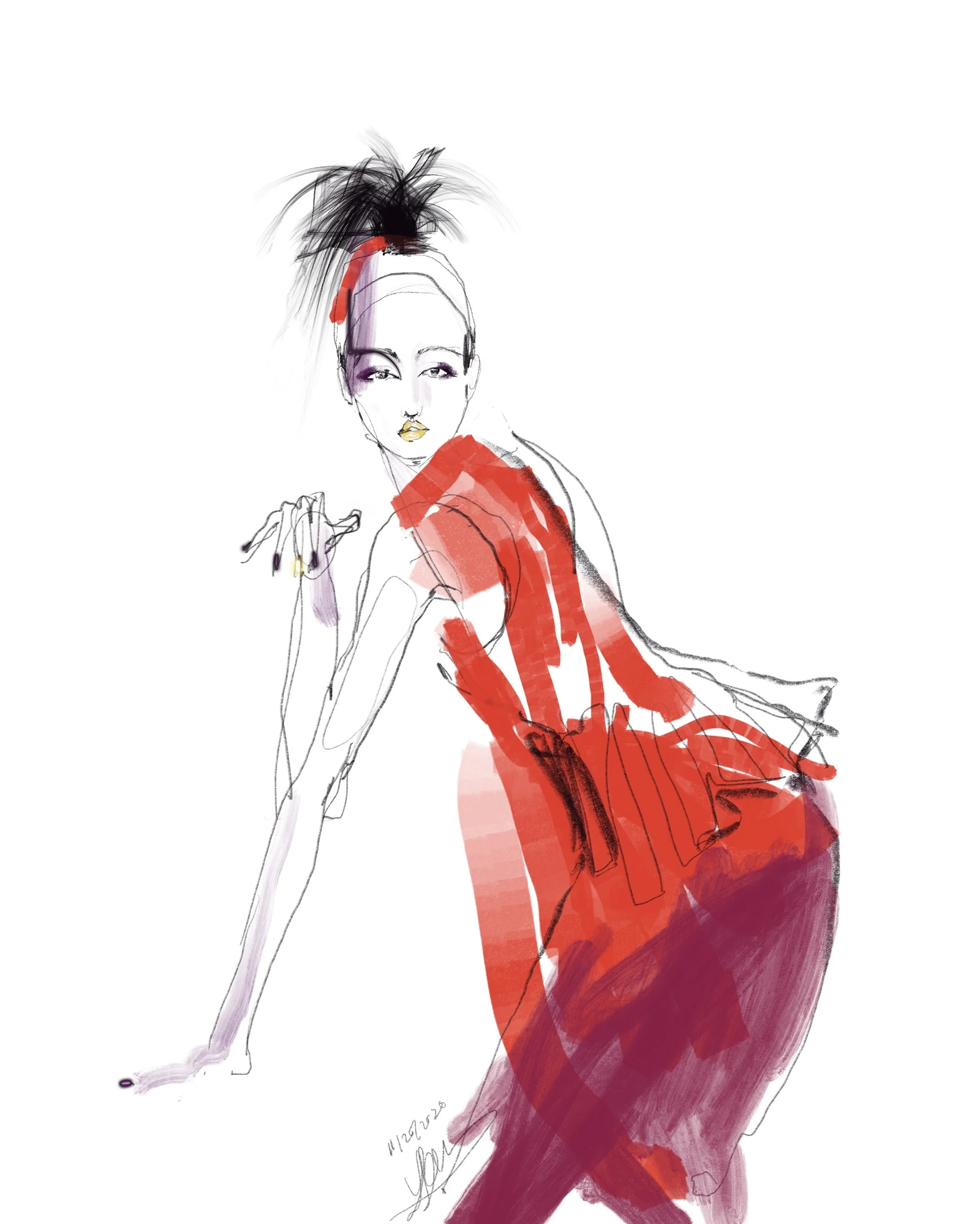 Fashion illustration, Yoon Chang