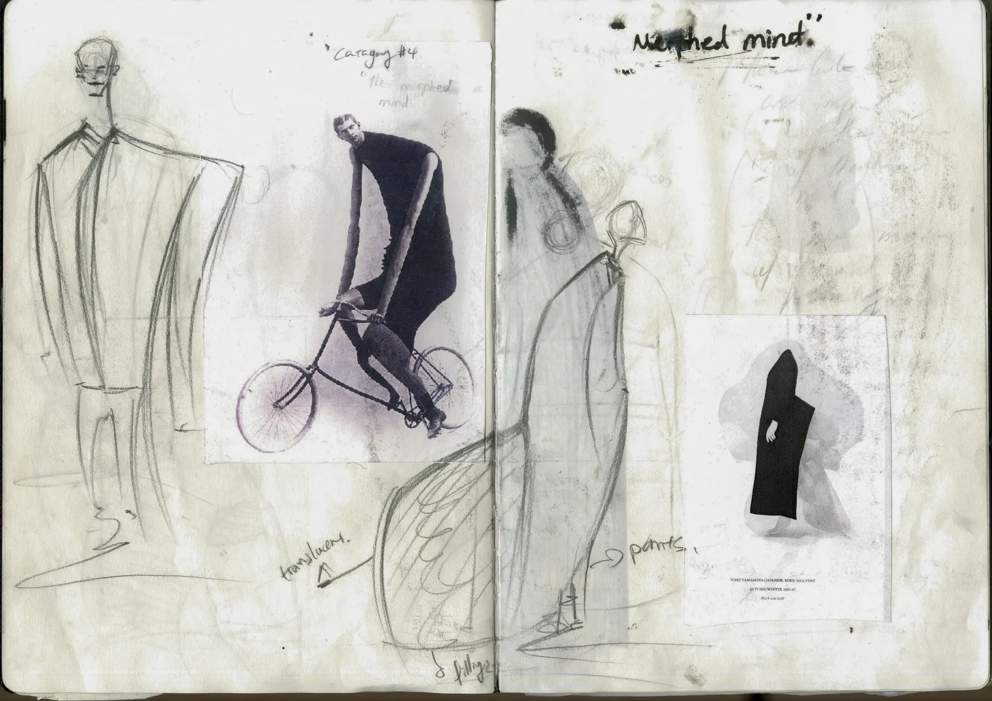 Taped sketches for Lune Blanche